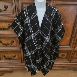 Loft Plaid Shawl- M/L